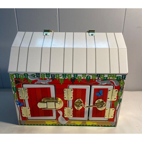 Melissa & Doug Toys Melissa Doug Latches Wooden Activity Barn With